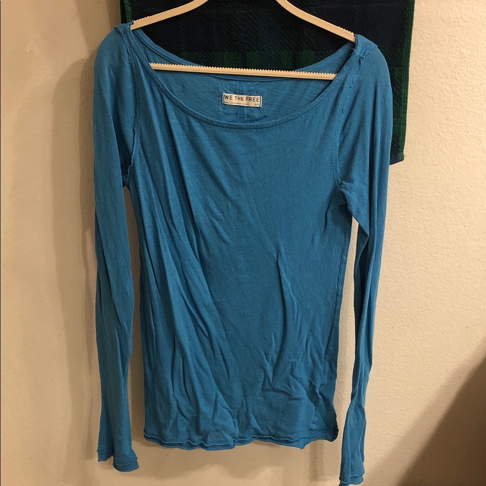 FREE PEOPLE VIBRANT BLUE TUNIC🦋🐟